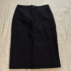 Wool pencil skirt